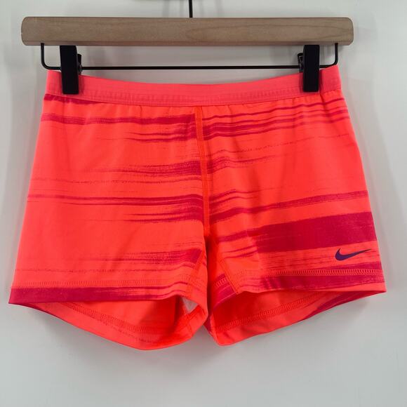 NIKE GOLF Shorts Tour Performance Dri-Fit Stretch Lightweight Gym Orange Stretch - Picture 13 of 13